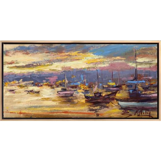 For Eternity With Boat Oil Painting