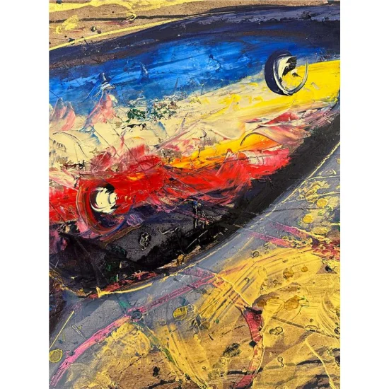 Kelebeğin Zarif Esintisi Yağlı Boya Tablosu