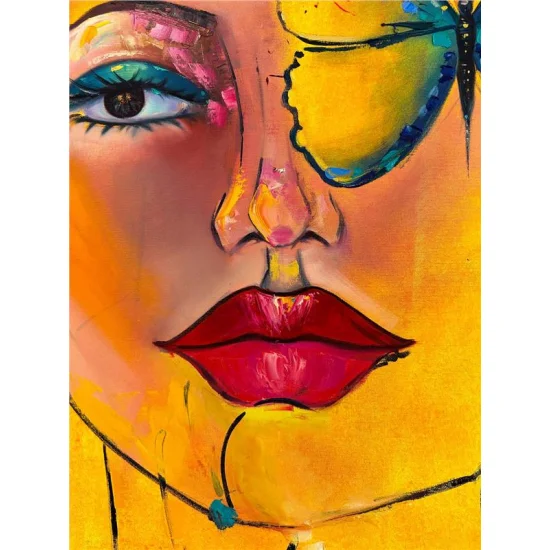 Kelebek Gibi Yağlı Boya Tablosu