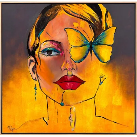 Kelebek Gibi Yağlı Boya Tablosu