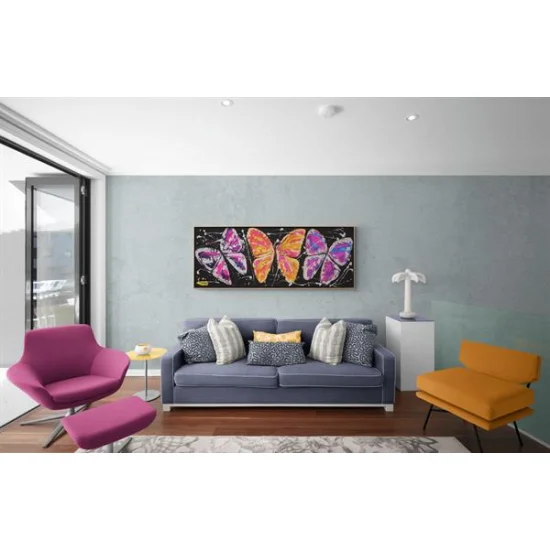 Night Butterflies Oil Painting