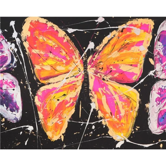 Night Butterflies Oil Painting