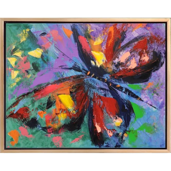 Butterflys Dance with Colors Oil Painting
