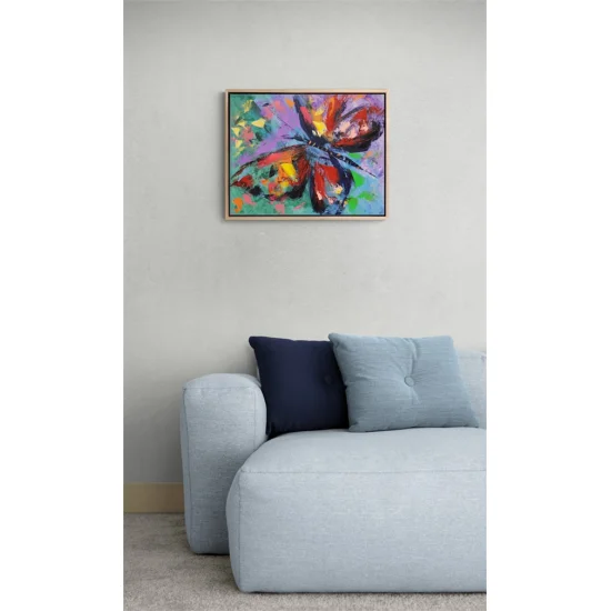 Butterflys Dance with Colors Oil Painting