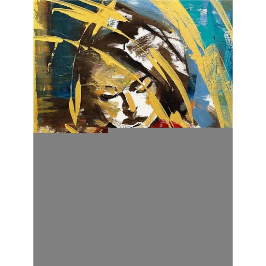 Keman Çalan Yağlı Boya Tablosu