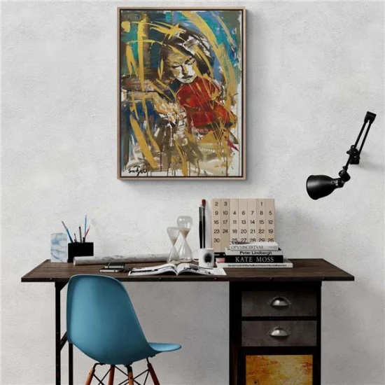 Keman Çalan Yağlı Boya Tablosu