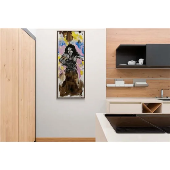 Kemancı Kadın Yağlı Boya Tablosu