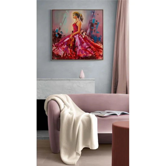 Kemanın İncisi Yağlı Boya Tablosu