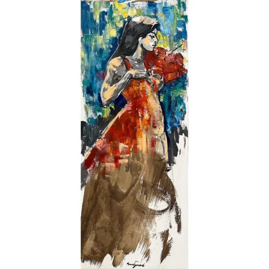 Kemanın Şarkısı Yağlı Boya Tablosu