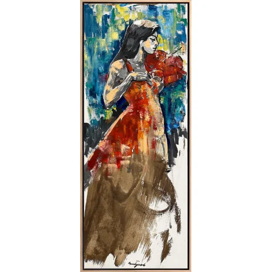 Kemanın Şarkısı Yağlı Boya Tablosu