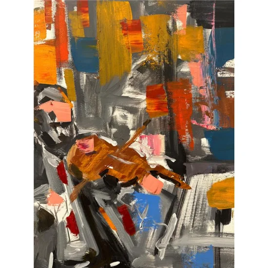 Time of Violinists Oil Painting