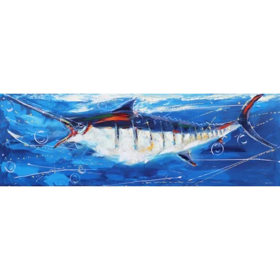 Kılıç Balığı Rüyası Yağlı Boya Tablosu