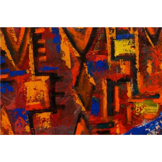 Kilim Desenleri Yağlı Boya Tablosu