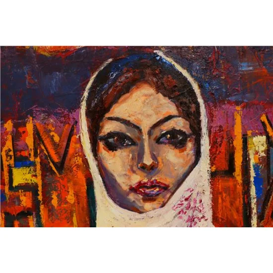 Kilim Desenleri Yağlı Boya Tablosu