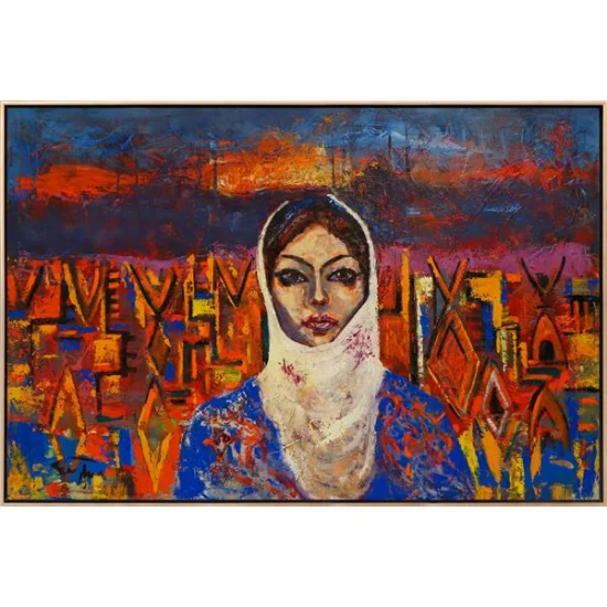 Kilim Desenleri Yağlı Boya Tablosu