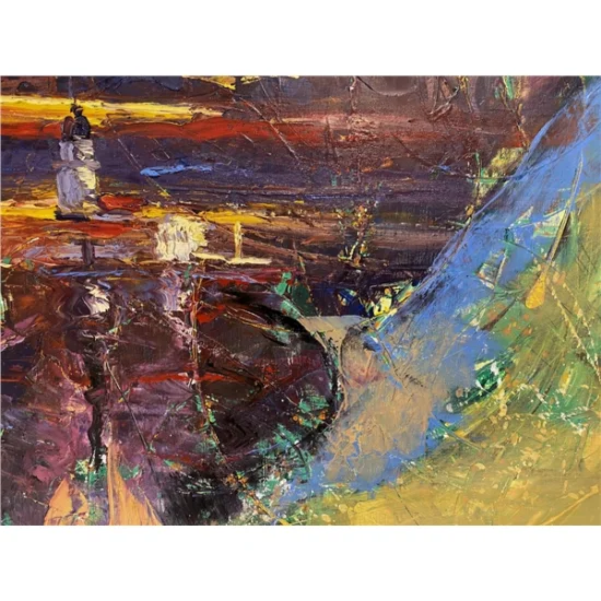 A Short Square Oil Painting