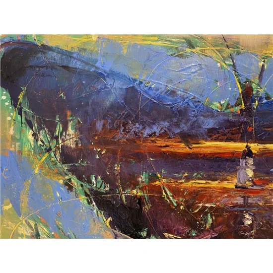 A Short Square Oil Painting