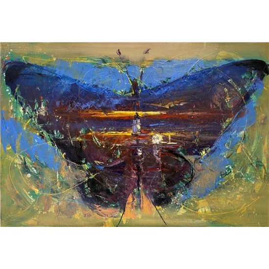 A Short Square Oil Painting