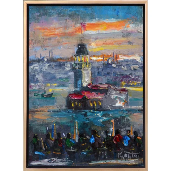 In Front of the Maidens Tower Oil Painting