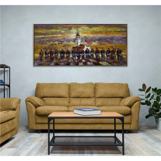 Kız Kulesi Orkestrası Yağlı Boya Tablosu