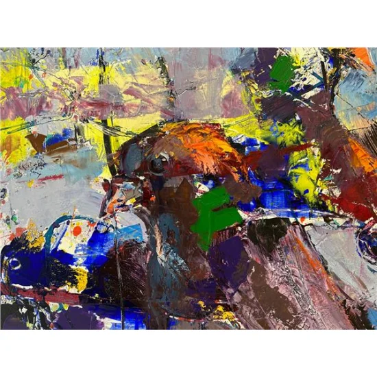 The Maidens Tower and Pigeons Oil Painting