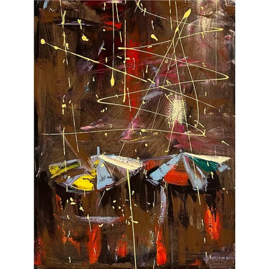 Kız Kulesi Efsanesi Yağlı Boya Tablosu