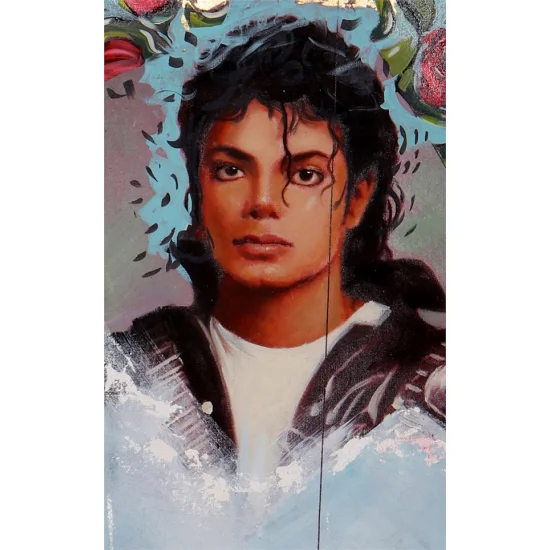 Pop Kralının Portresi Michael Jackson Yağlı Boya Tablosu