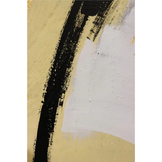 Modern Black to Abstract Oil Painting