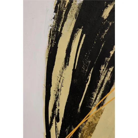 Modern Black to Abstract Oil Painting