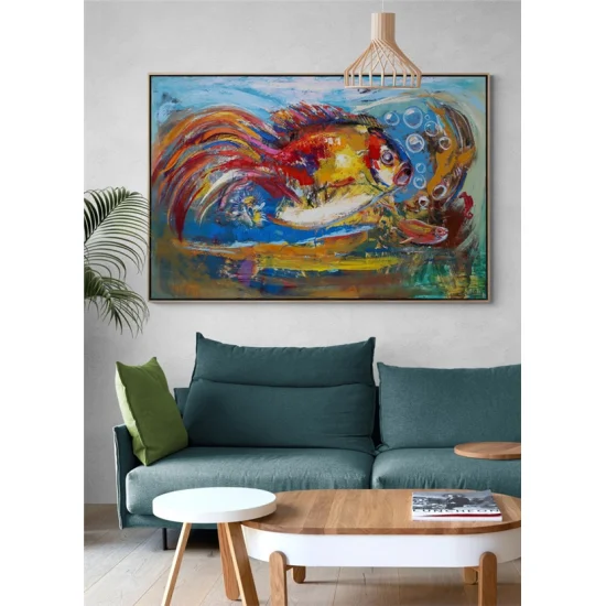 Happy Fish Oil Painting