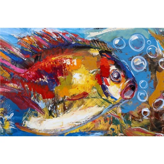 Happy Fish Oil Painting
