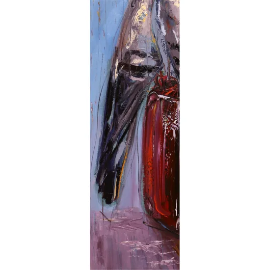 Pigeons Love in Rain Oil Painting