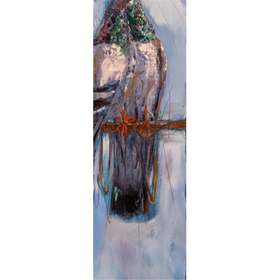 Yağmur Altında Güvercinler Yağlı Boya Tablosu