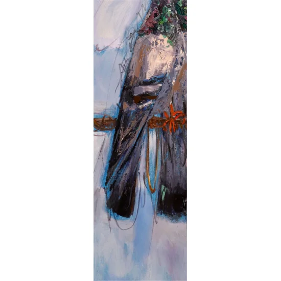 Yağmur Altında Güvercinler Yağlı Boya Tablosu