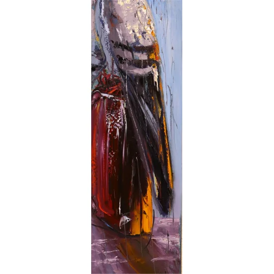 Pigeons Love in Rain Oil Painting