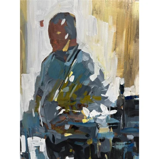 Müzik Dersi Zamanı Yağlı Boya Tablosu