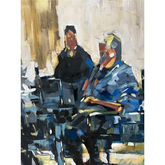 Müzik Dersi Zamanı Yağlı Boya Tablosu