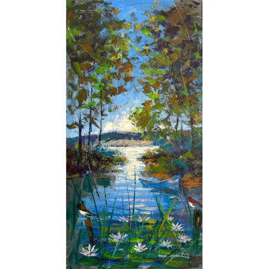 Nymphaea of the River Oil Painting