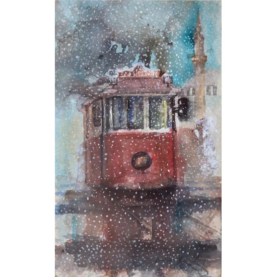 Moda Tram Oil Painting