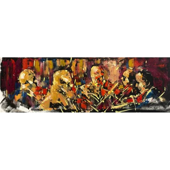 Orkestra Seslerinin Rüyası Yağlı Boya Tablosu