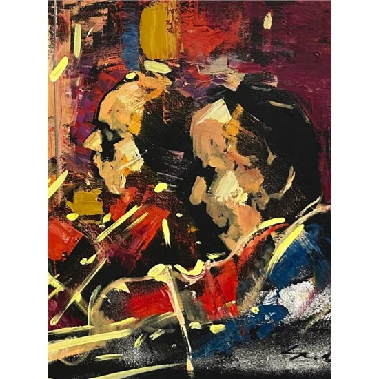 Orkestra Seslerinin Rüyası Yağlı Boya Tablosu