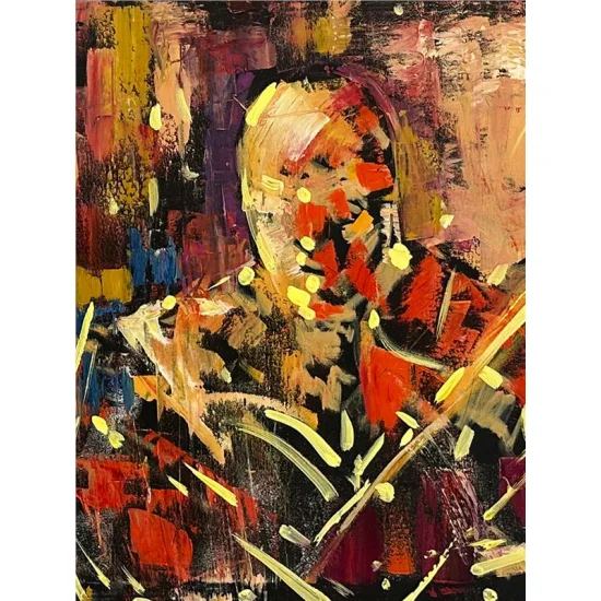 Orkestra Seslerinin Rüyası Yağlı Boya Tablosu