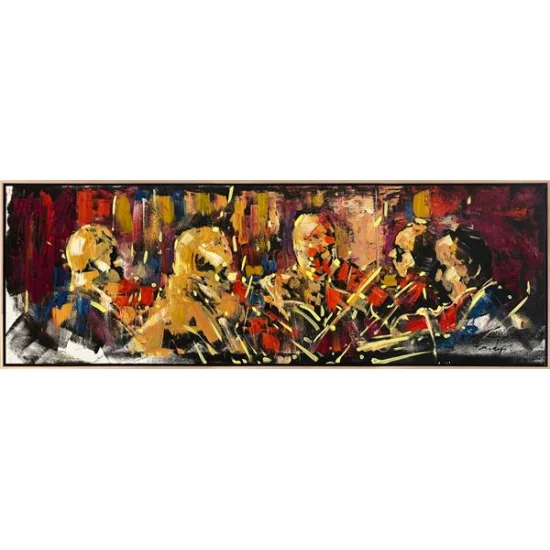 Orkestra Seslerinin Rüyası Yağlı Boya Tablosu