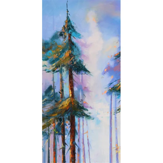 Orman ve Yol Yağlı Boya Tablosu