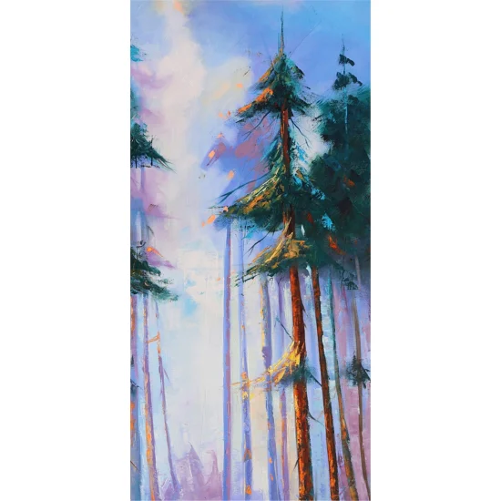 Orman ve Yol Yağlı Boya Tablosu