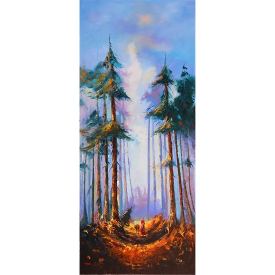 Orman ve Yol Yağlı Boya Tablosu