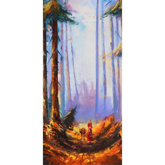 Orman ve Yol Yağlı Boya Tablosu