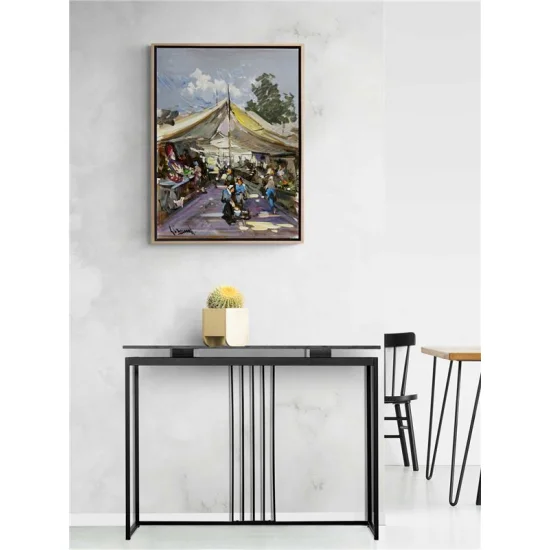 Pazar Yeri Yağlı Boya Tablosu