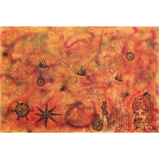 Piri Reis Haritası | Yağlı Boya Tablo