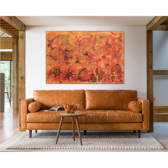 Piri Reis Haritası | Yağlı Boya Tablo